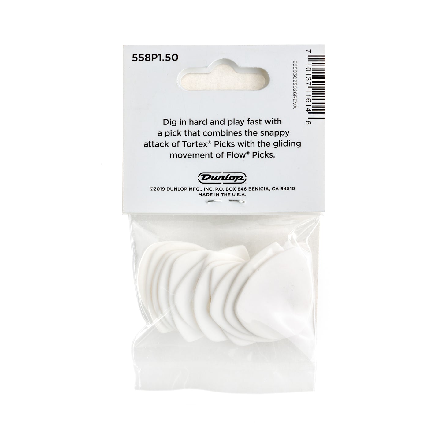 Jim Dunlop DUNLOP TORTEX 1.5mm FLOW GUITAR PICK PLAYER'S PACK 12-PACK - 558P150