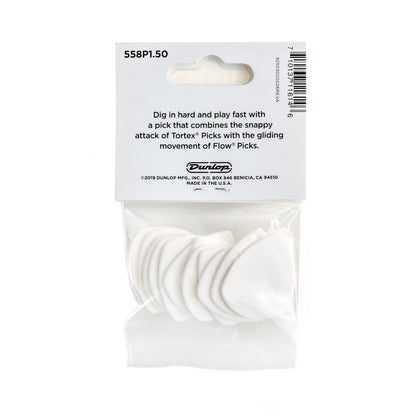 Jim Dunlop DUNLOP TORTEX 1.5mm FLOW GUITAR PICK PLAYER'S PACK 12-PACK - 558P150