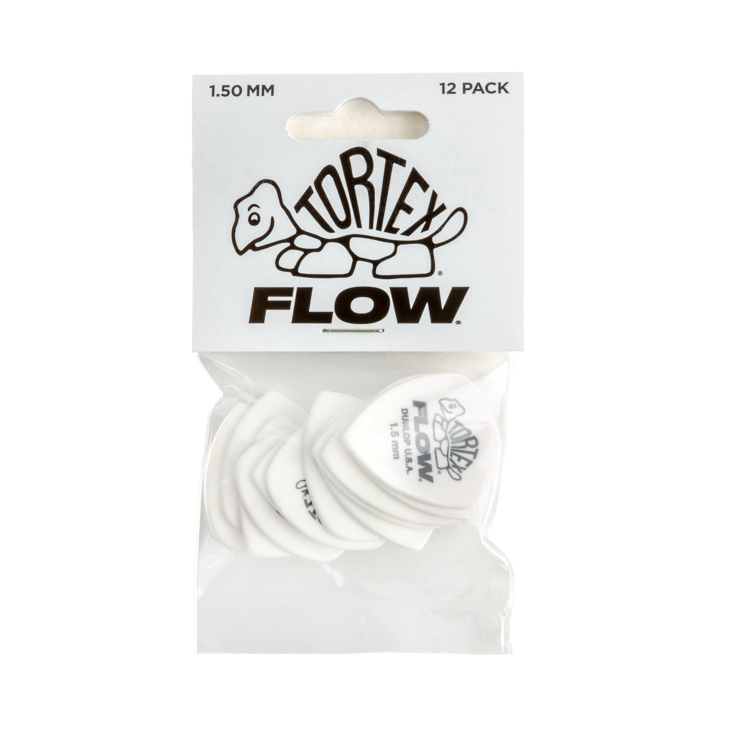 Jim Dunlop DUNLOP TORTEX 1.5mm FLOW GUITAR PICK PLAYER'S PACK 12-PACK - 558P150