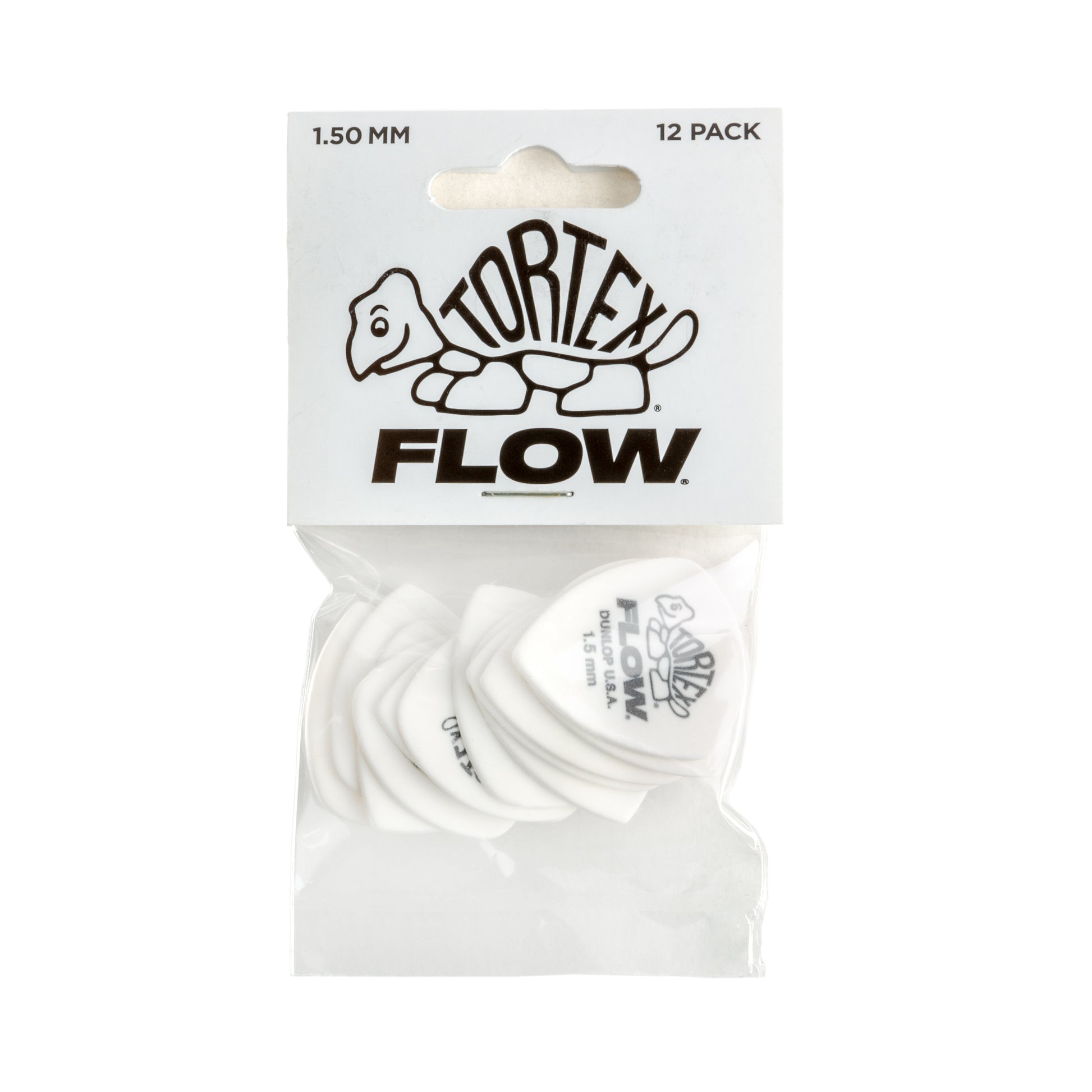 Jim Dunlop DUNLOP TORTEX 1.5mm FLOW GUITAR PICK PLAYER'S PACK 12-PACK - 558P150