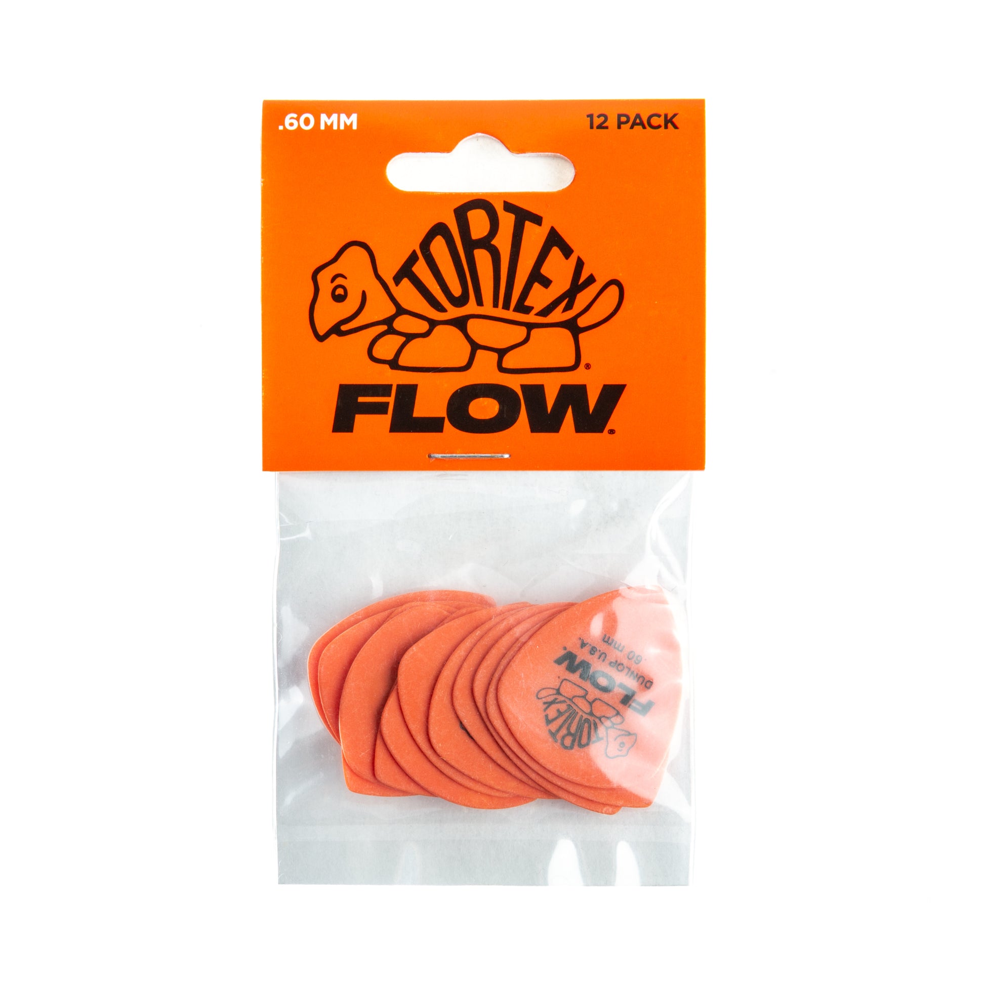 Jim Dunlop DUNLOP TORTEX .60mm FLOW GUITAR PICK PLAYER'S PACK 12-PACK - 558P060
