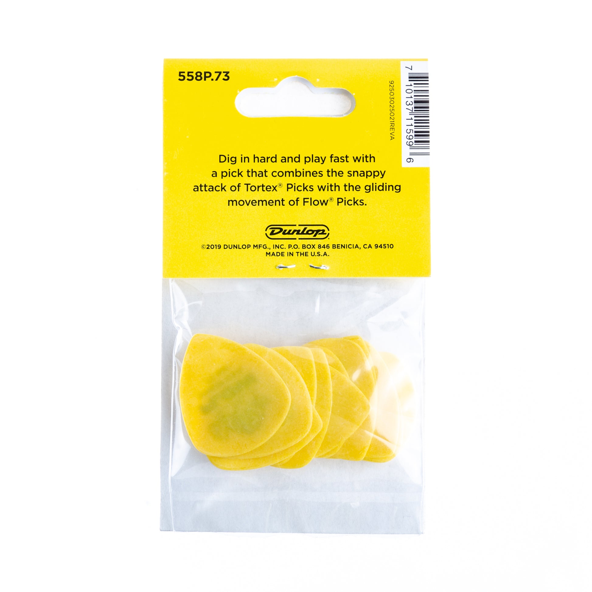 Jim Dunlop DUNLOP TORTEX .73mm FLOW GUITAR PICK PLAYER'S PACK 12-PACK - 558P073