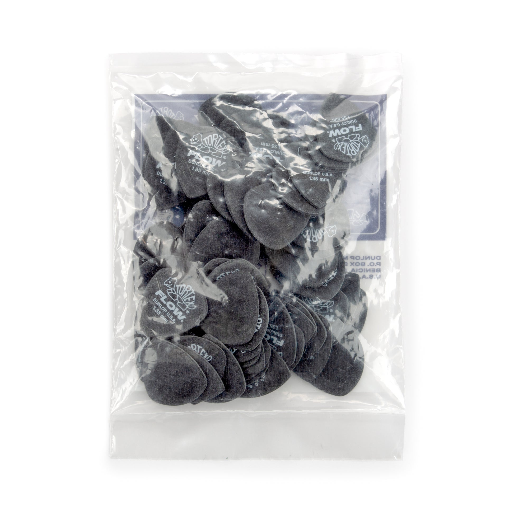 Jim Dunlop DUNLOP TORTEX 1.35mm FLOW GUITAR PICK REFILL BAG 72-PACK - 558R135