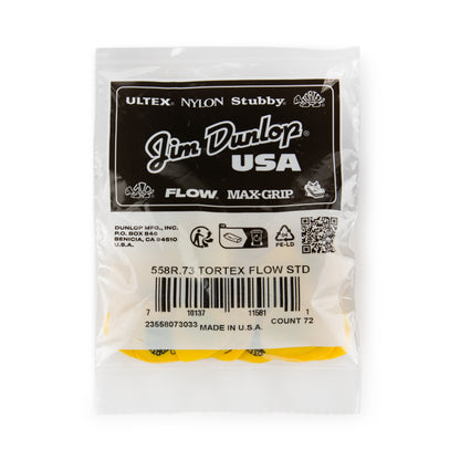 Jim Dunlop DUNLOP TORTEX .73mm FLOW GUITAR PICK REFILL BAG 72-PACK - 558R073