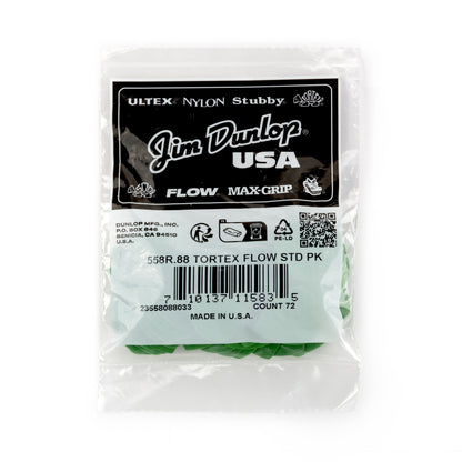 Jim Dunlop DUNLOP TORTEX .88mm FLOW GUITAR PICK REFILL BAG 72-PACK - 558R088