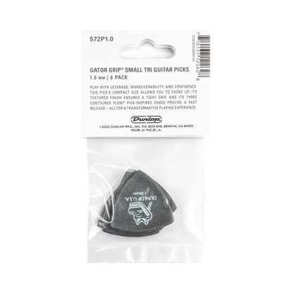 Jim Dunlop DUNLOP GATOR GRIP 1.0mm SMALL TRIANGLE GUITAR PICK PLAYER'S PACK 06-PACK - 572P100