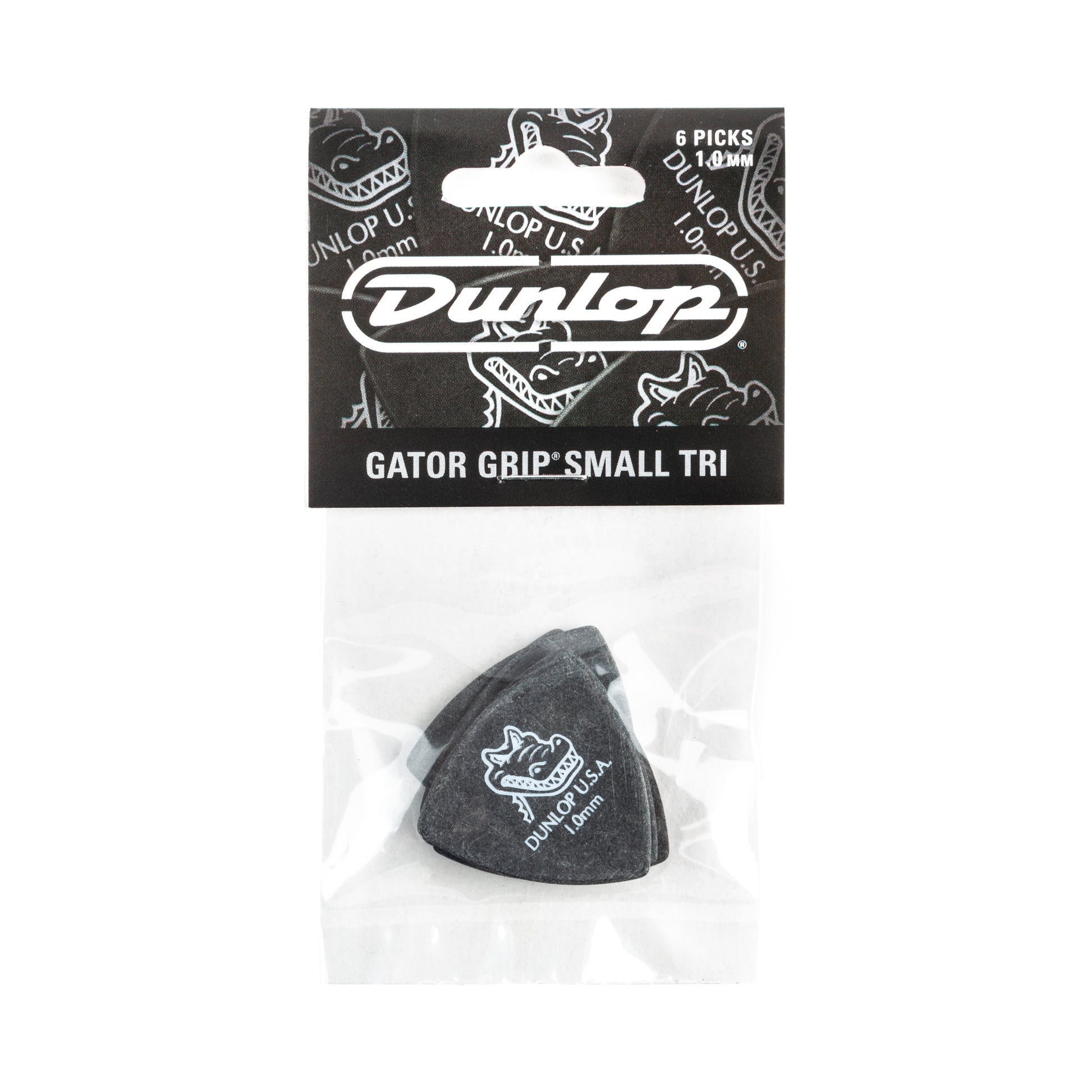 Jim Dunlop DUNLOP GATOR GRIP 1.0mm SMALL TRIANGLE GUITAR PICK PLAYER'S PACK 06-PACK - 572P100