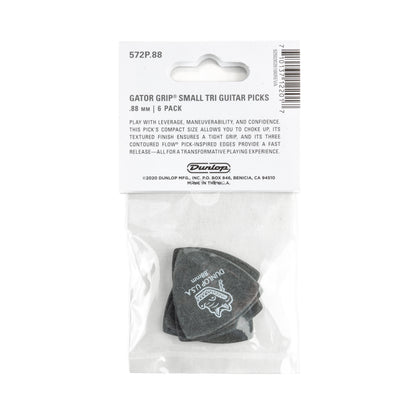 Jim Dunlop DUNLOP GATOR GRIP .88mm SMALL TRIANGLE GUITAR PICK PLAYER'S PACK 06-PACK - 572P088