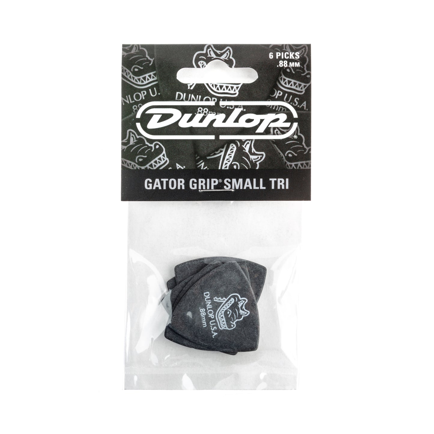 Jim Dunlop DUNLOP GATOR GRIP .88mm SMALL TRIANGLE GUITAR PICK PLAYER'S PACK 06-PACK - 572P088