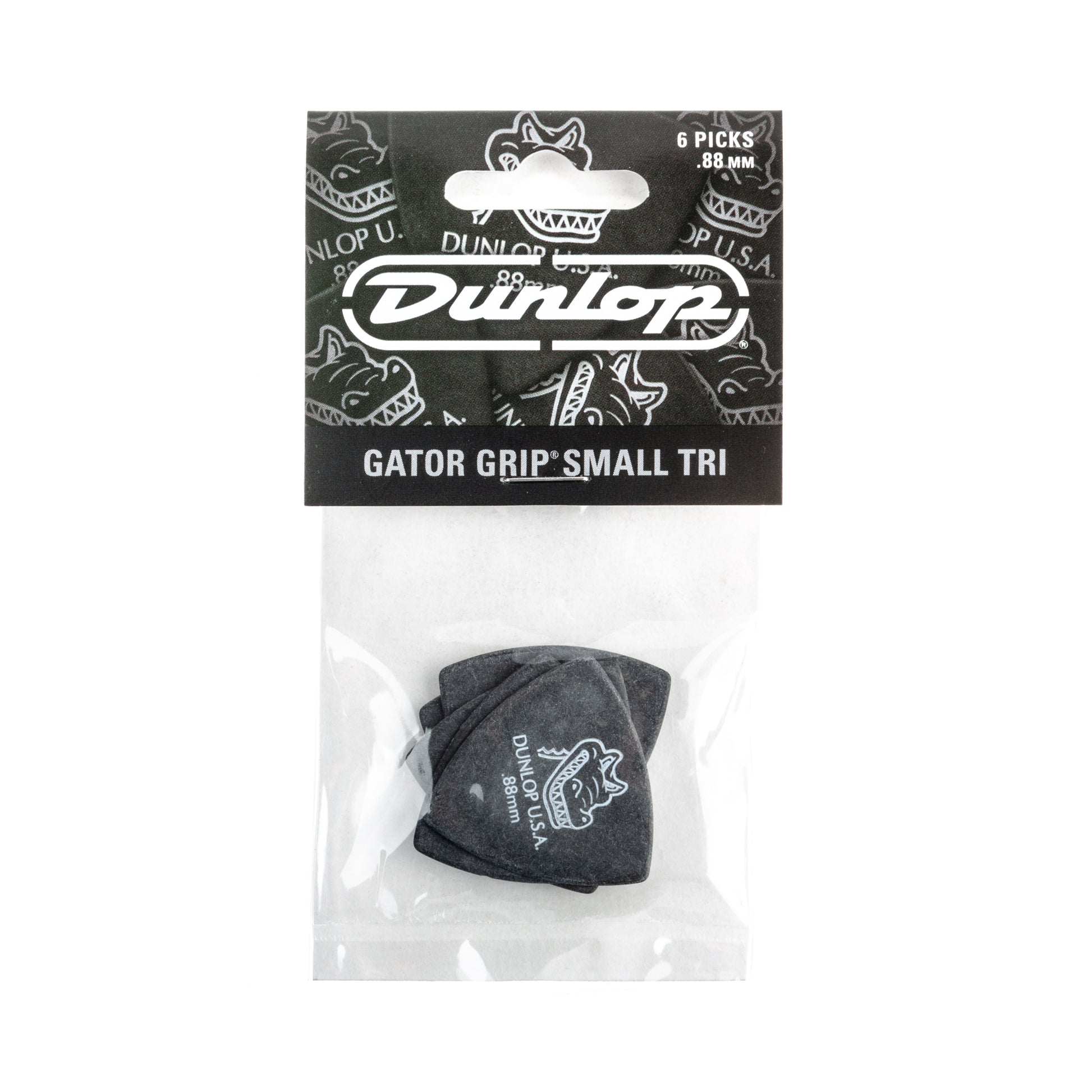 Jim Dunlop DUNLOP GATOR GRIP .88mm SMALL TRIANGLE GUITAR PICK PLAYER'S PACK 06-PACK - 572P088