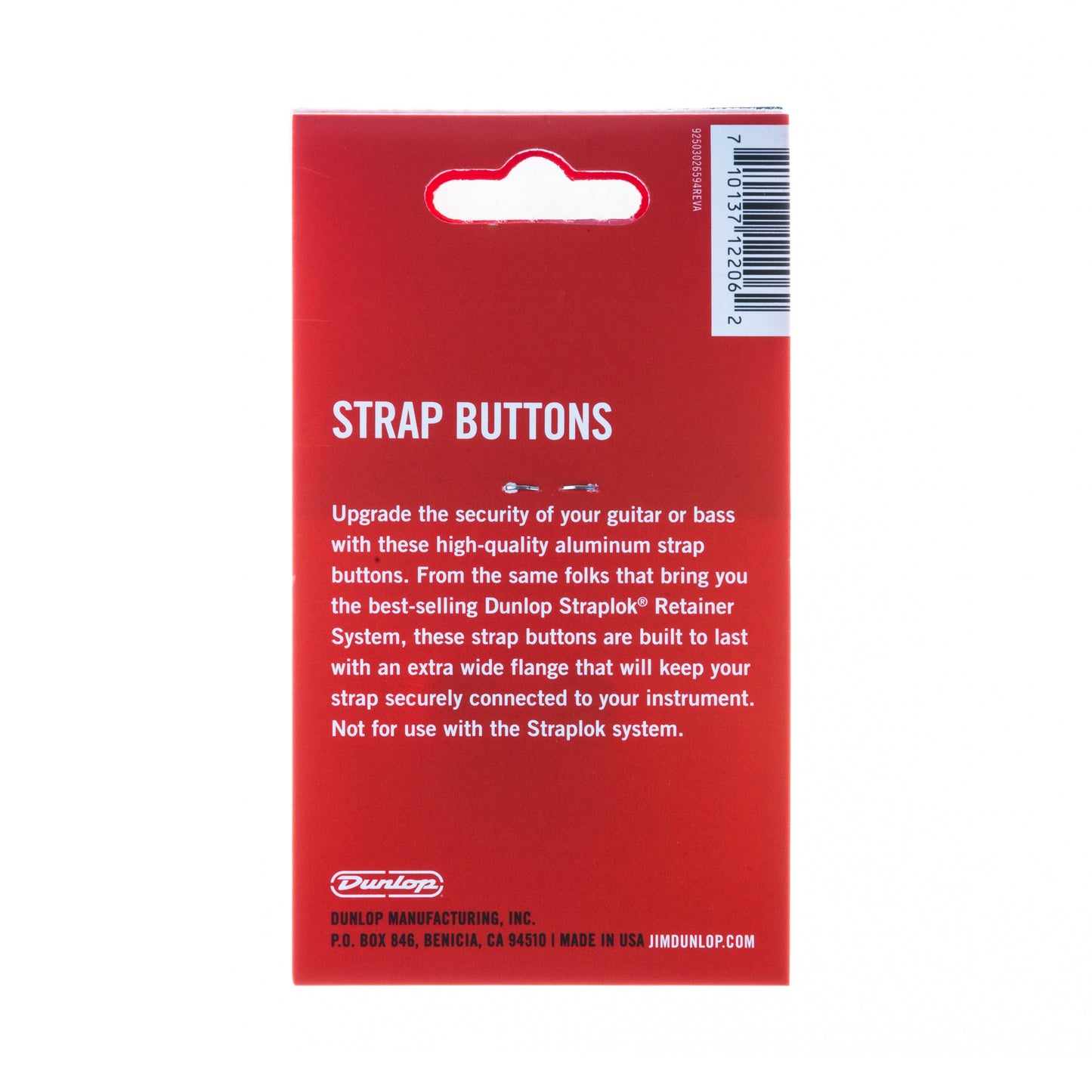 Jim Dunlop DUNLOP STRAP BUTTON SET - 7102