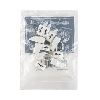 Jim Dunlop DUNLOP WHITE THUMBPICKS GUITAR PICK REFILL BAG SMALL 12-PACK - 9001R