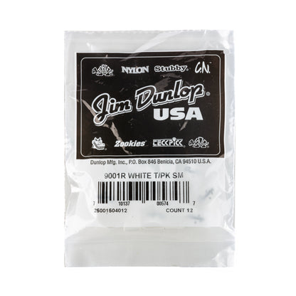 Jim Dunlop DUNLOP WHITE THUMBPICKS GUITAR PICK REFILL BAG SMALL 12-PACK - 9001R