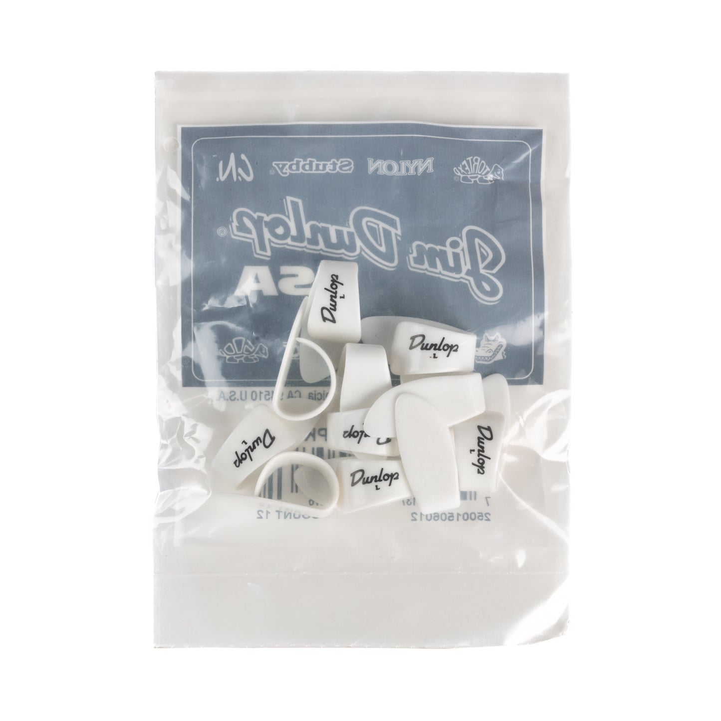 Jim Dunlop DUNLOP WHITE THUMBPICKS GUITAR PICK REFILL BAG LARGE 12-PACK - 9003R