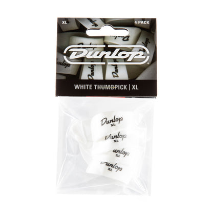 Jim Dunlop DUNLOP WHITE THUMBPICKS GUITAR PICK PLAYER'S PACK EXTRA LARGE 04-PACK - 9004P