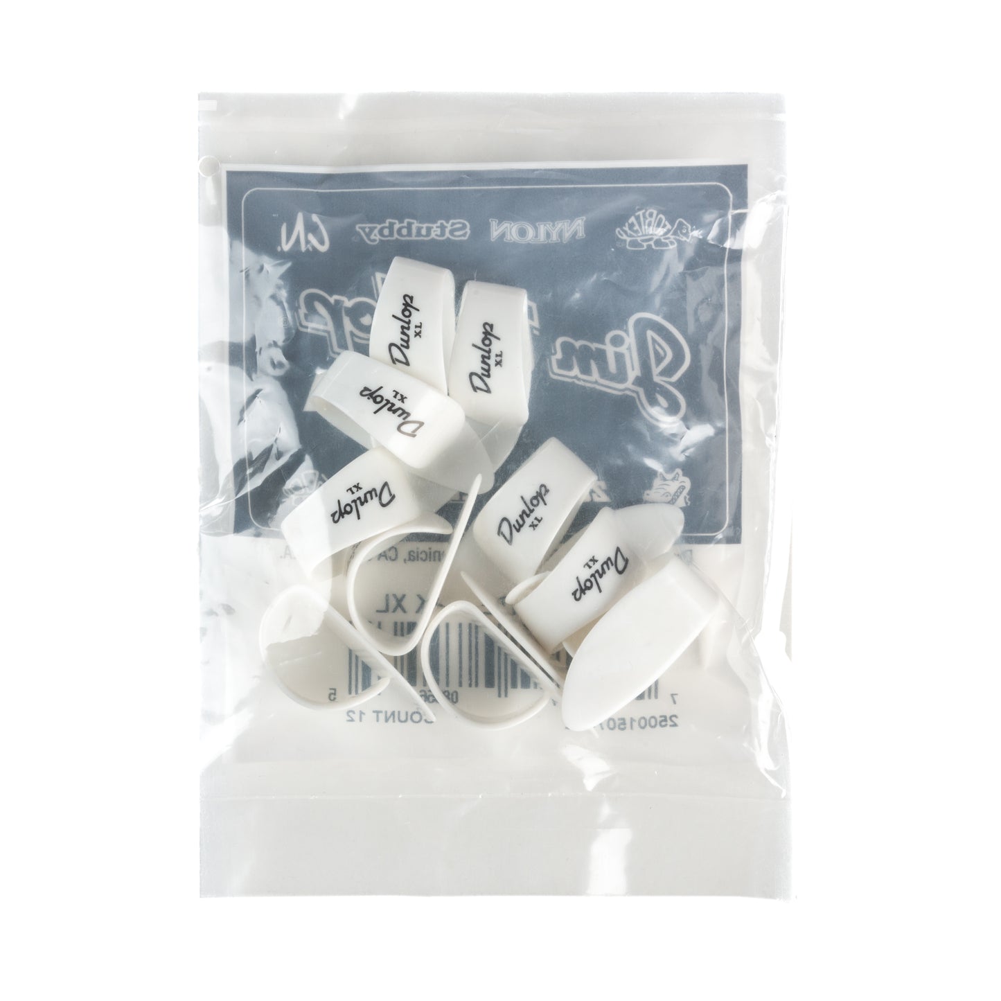 Jim Dunlop DUNLOP WHITE THUMBPICKS GUITAR PICK REFILL BAG EXTRA LARGE 12-PACK - 9004R