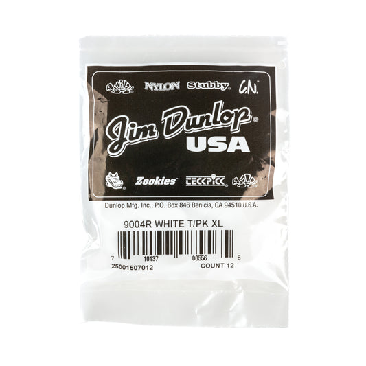 Jim Dunlop DUNLOP WHITE THUMBPICKS GUITAR PICK REFILL BAG EXTRA LARGE 12-PACK - 9004R