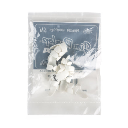 Jim Dunlop DUNLOP WHITE FINGERPICKS GUITAR PICK REFILL BAG MEDIUM 12-PACK - 9011R