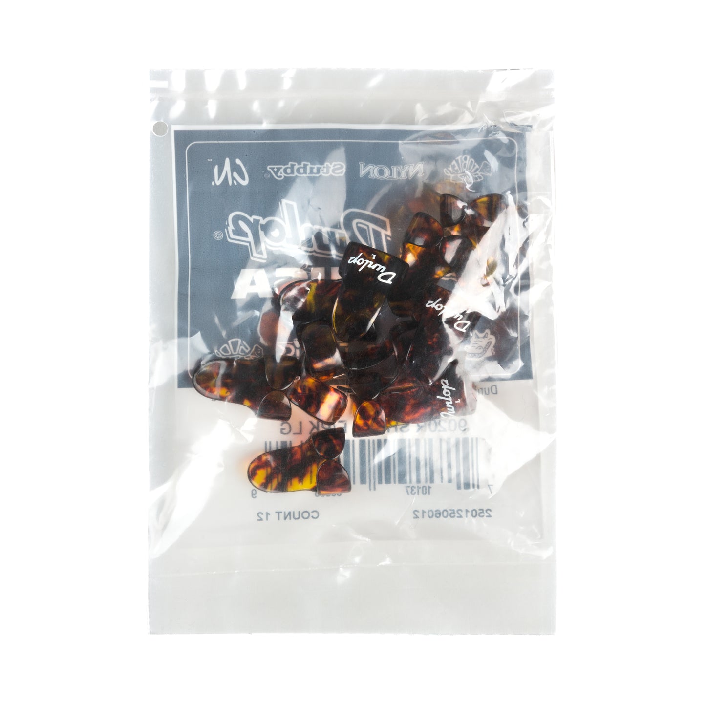 Jim Dunlop DUNLOP SHELL FINGERPICKS GUITAR PICK REFILL BAG LARGE 12-PACK - 9020R