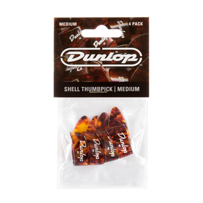 Jim Dunlop DUNLOP SHELL THUMBPICKS GUITAR PICK PLAYER'S PACK MEDIUM 04-PACK - 9022P