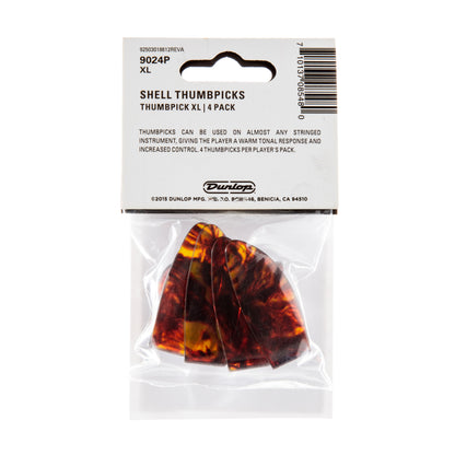 Jim Dunlop DUNLOP SHELL THUMBPICKS GUITAR PICK PLAYER'S PACK EXTRA LARGE 04-PACK - 9024P