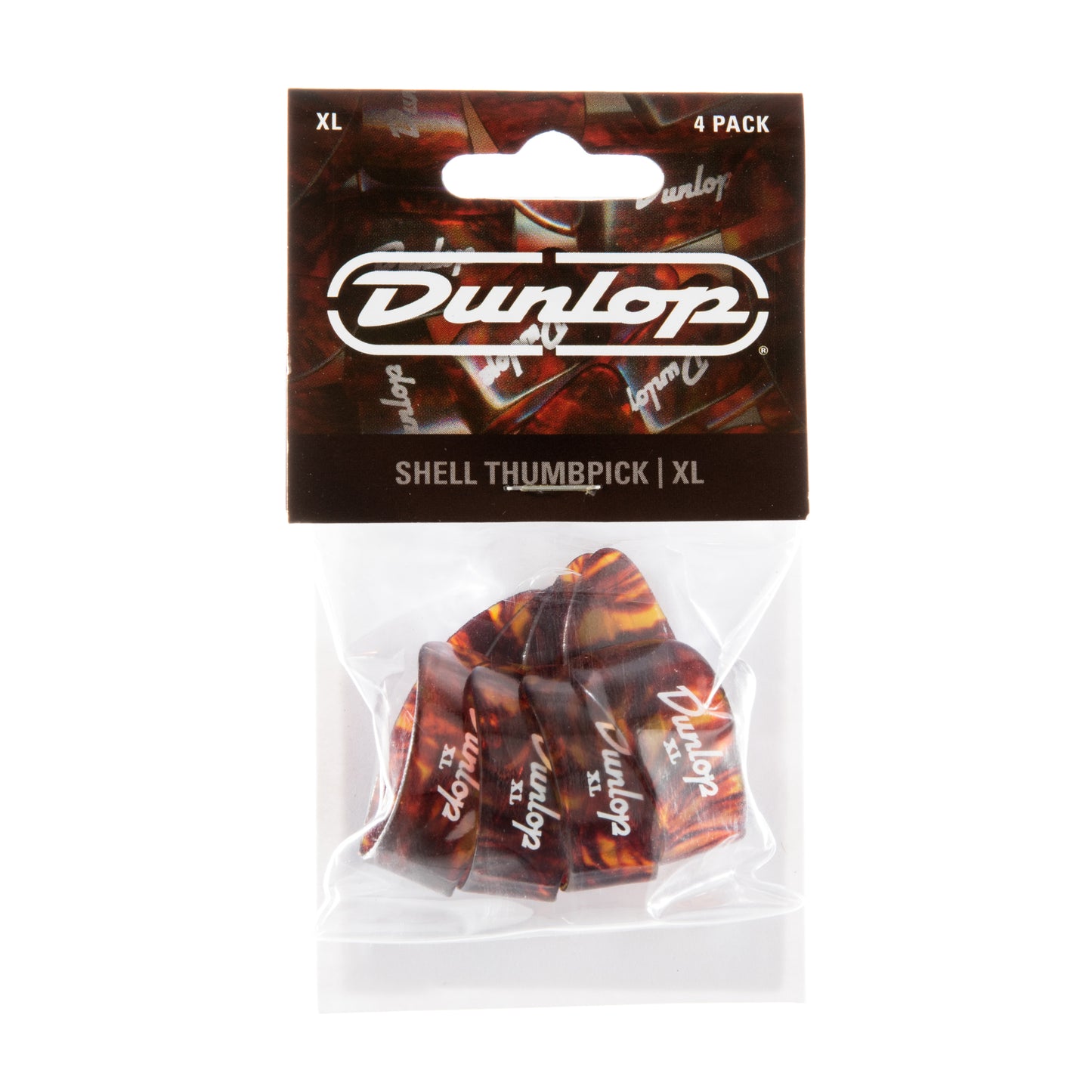 Jim Dunlop DUNLOP SHELL THUMBPICKS GUITAR PICK PLAYER'S PACK EXTRA LARGE 04-PACK - 9024P