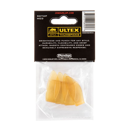 Jim Dunlop DUNLOP ULTEX RIGHT THUMBPICKS GUITAR PICK PLAYER'S PACK MEDIUM 04-PACK - 9072P