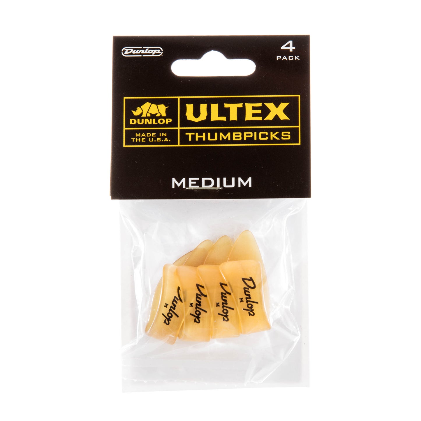 Jim Dunlop DUNLOP ULTEX RIGHT THUMBPICKS GUITAR PICK PLAYER'S PACK MEDIUM 04-PACK - 9072P