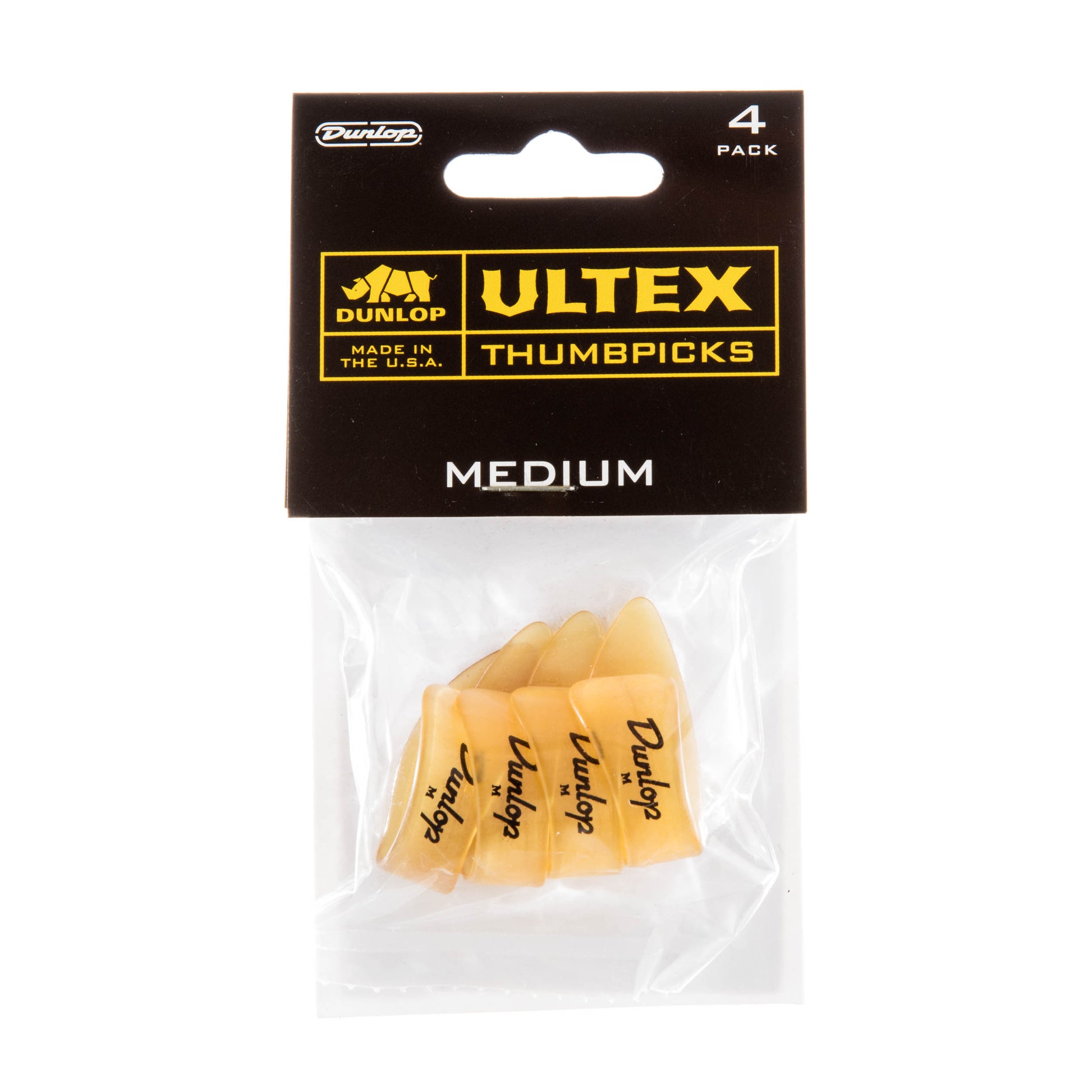 Jim Dunlop DUNLOP ULTEX RIGHT THUMBPICKS GUITAR PICK PLAYER'S PACK MEDIUM 04-PACK - 9072P