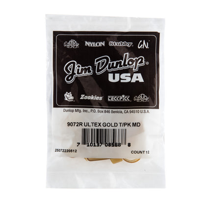Jim Dunlop DUNLOP ULTEX RIGHT THUMBPICKS GUITAR PICK REFILL BAG MEDIUM 12-PACK - 9072R