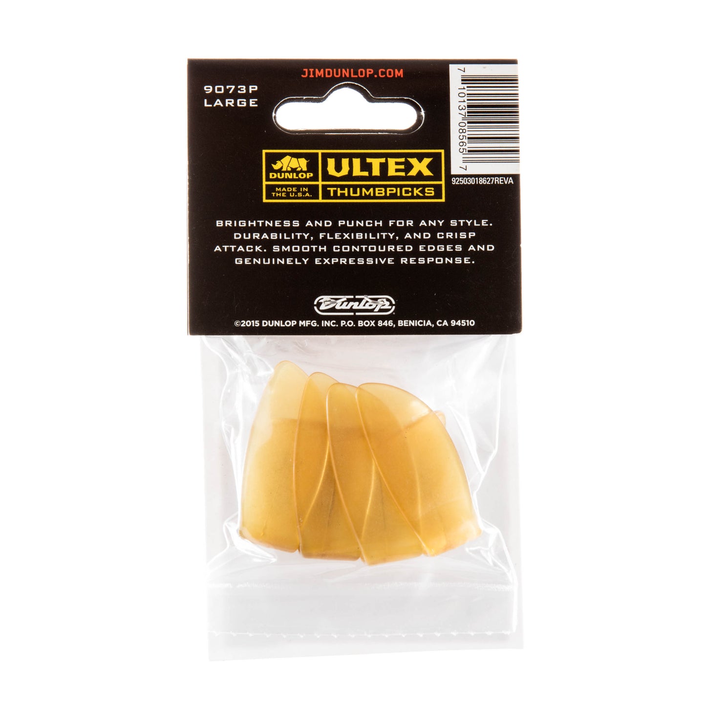 Jim Dunlop DUNLOP ULTEX RIGHT THUMBPICKS GUITAR PICK PLAYER'S PACK LARGE 04-PACK - 9073P