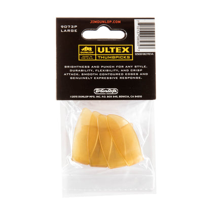 Jim Dunlop DUNLOP ULTEX RIGHT THUMBPICKS GUITAR PICK PLAYER'S PACK LARGE 04-PACK - 9073P