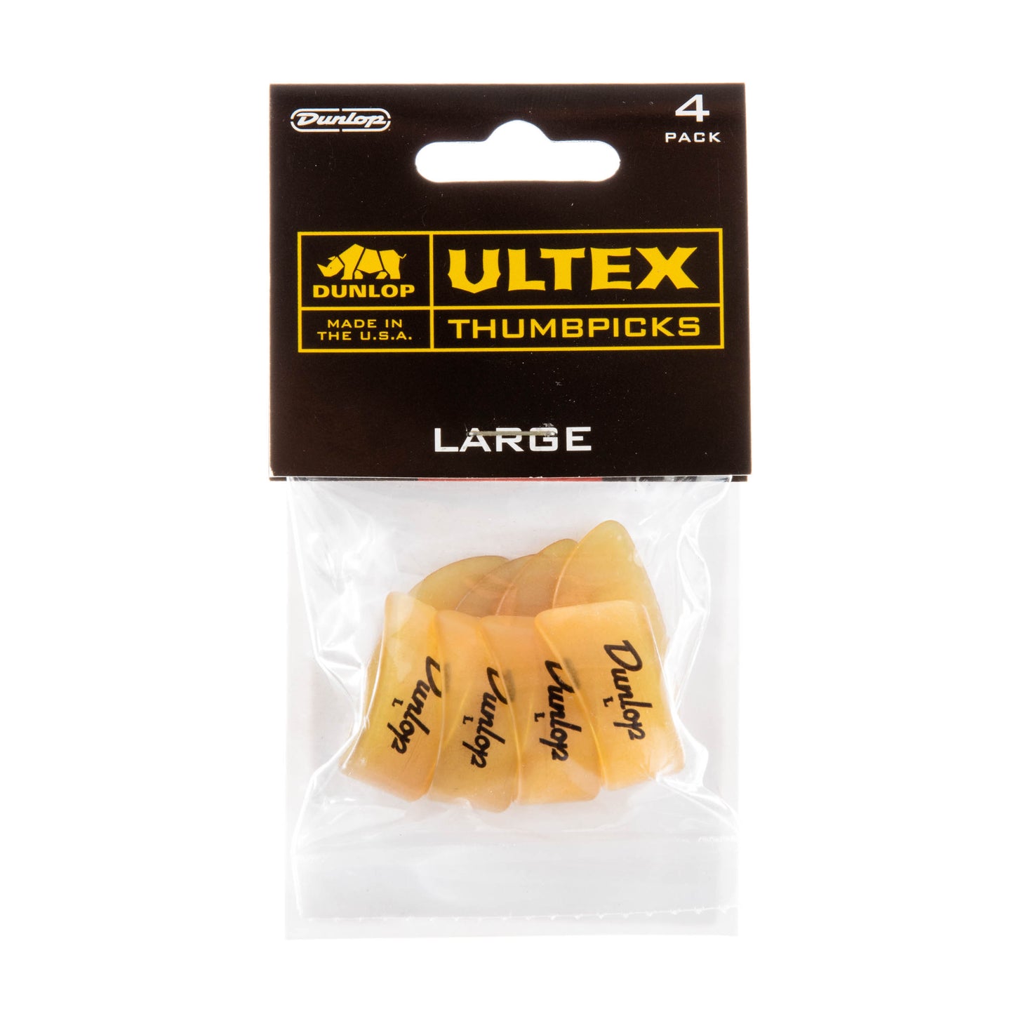 Jim Dunlop DUNLOP ULTEX RIGHT THUMBPICKS GUITAR PICK PLAYER'S PACK LARGE 04-PACK - 9073P