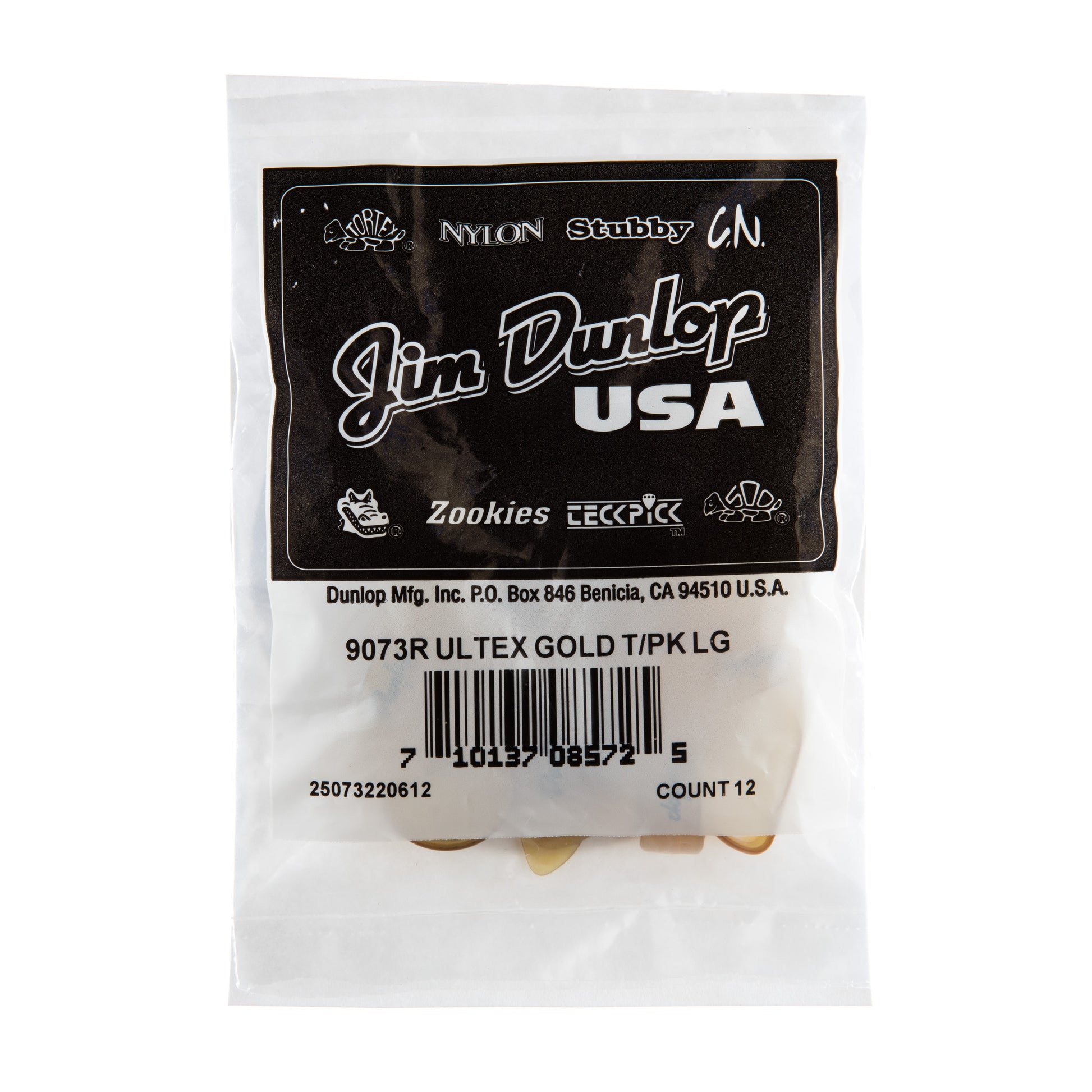 Jim Dunlop DUNLOP ULTEX RIGHT THUMBPICKS GUITAR PICK REFILL BAG LARGE 12-PACK - 9073R
