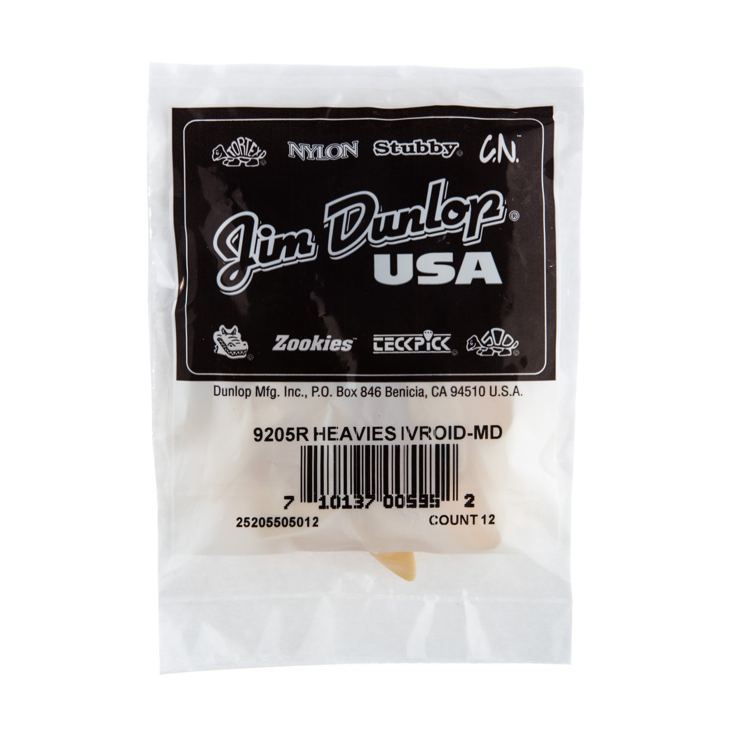 Jim Dunlop DUNLOP HEAVIES IVOROID THUMBPICKS MEDIUM GUITAR PICK REFILL BAG 12-PACK - 9205R