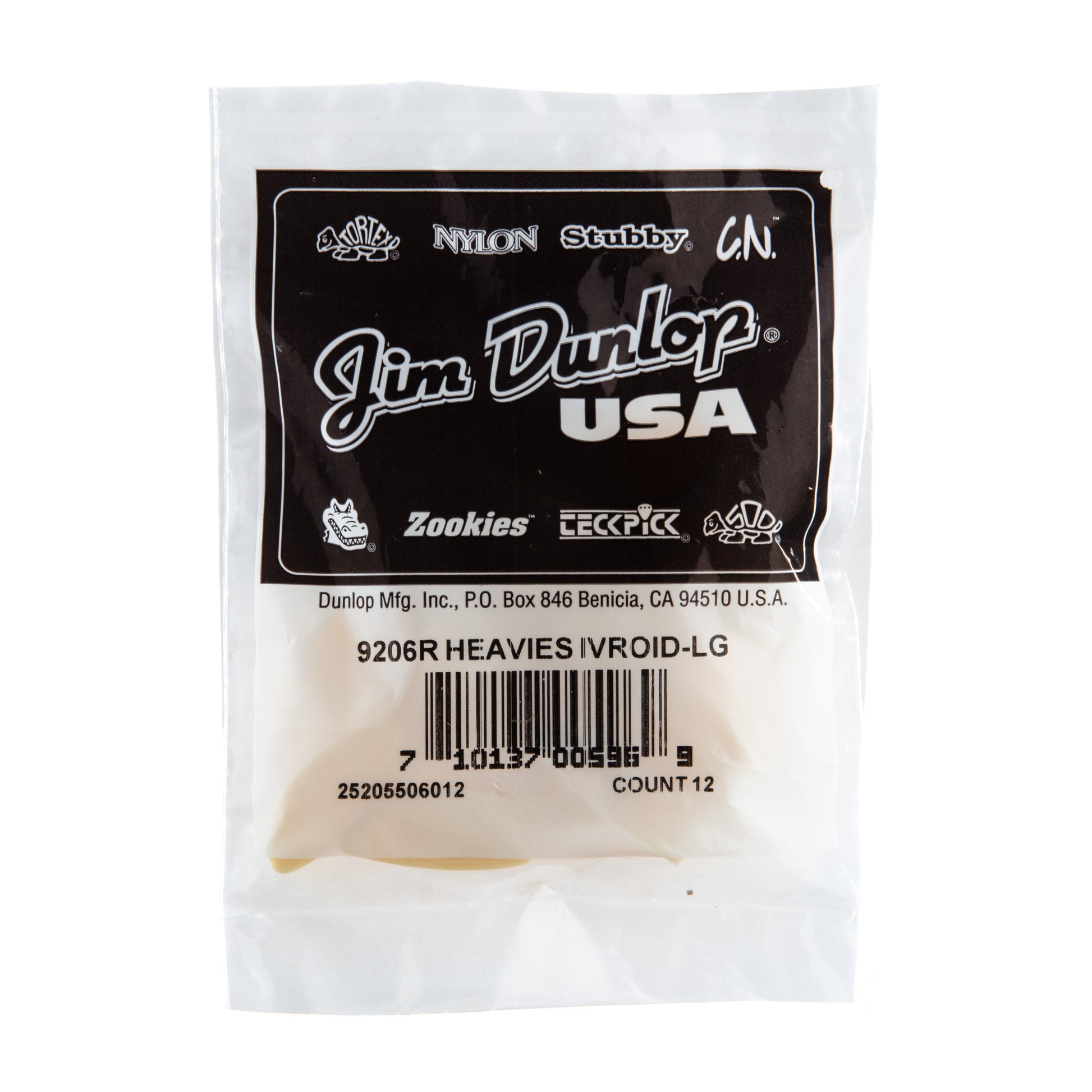 Jim Dunlop DUNLOP HEAVIES IVOROID THUMBPICKS LARGE GUITAR PICK REFILL BAG 12-PACK - 9206R
