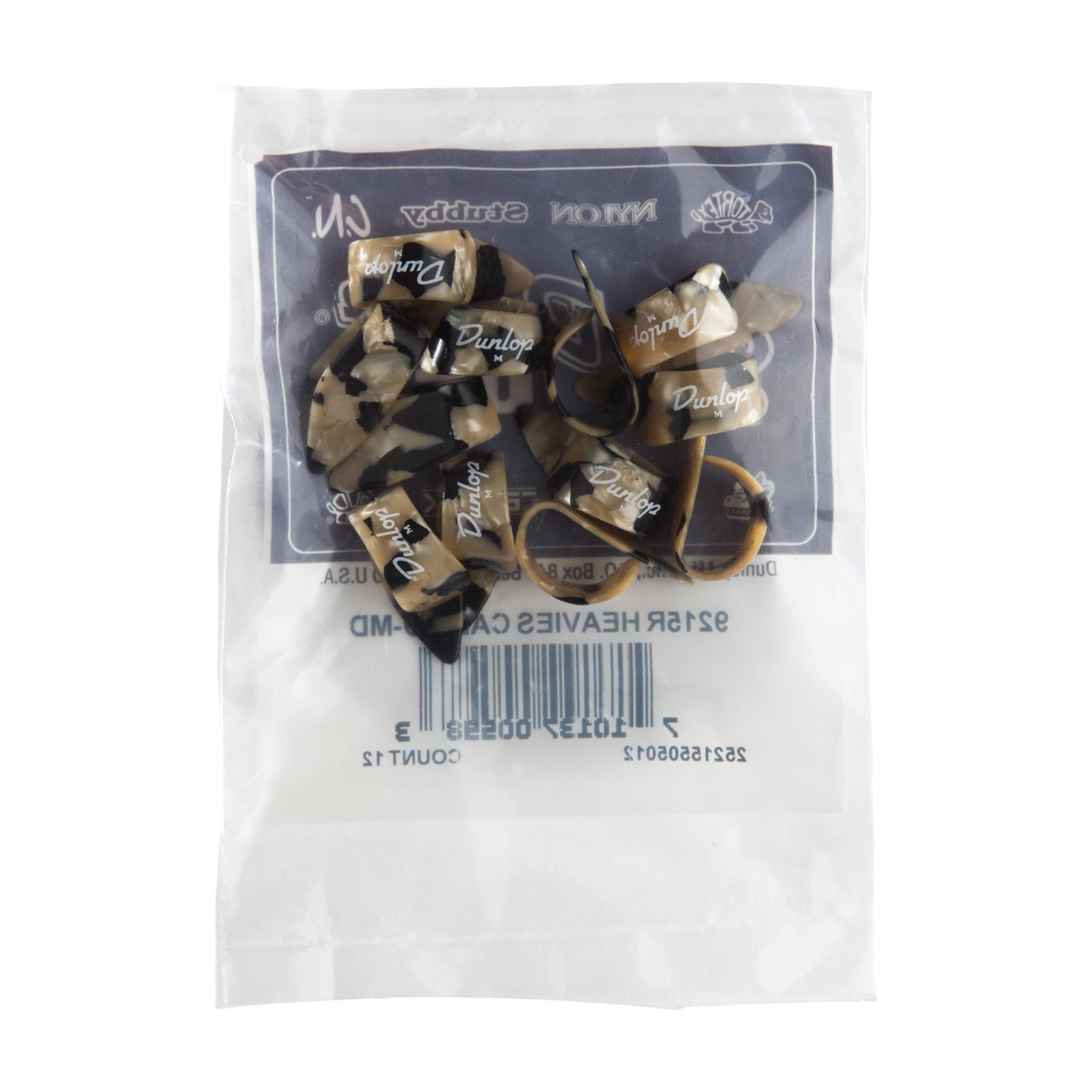 Jim Dunlop DUNLOP HEAVIES CALICO THUMBPICKS MEDIUM GUITAR PICK REFILL BAG 12-PACK - 9215R