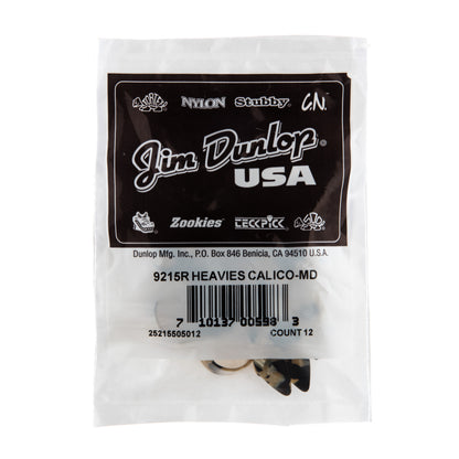 Jim Dunlop DUNLOP HEAVIES CALICO THUMBPICKS MEDIUM GUITAR PICK REFILL BAG 12-PACK - 9215R