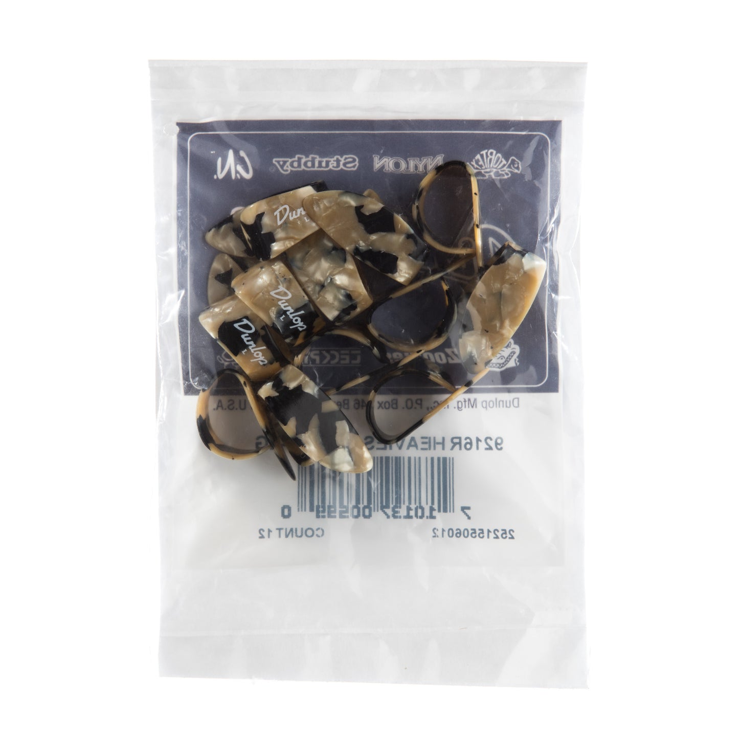 Jim Dunlop DUNLOP HEAVIES CALICO THUMBPICKS LARGE GUITAR PICK REFILL BAG 12-PACK - 9216R