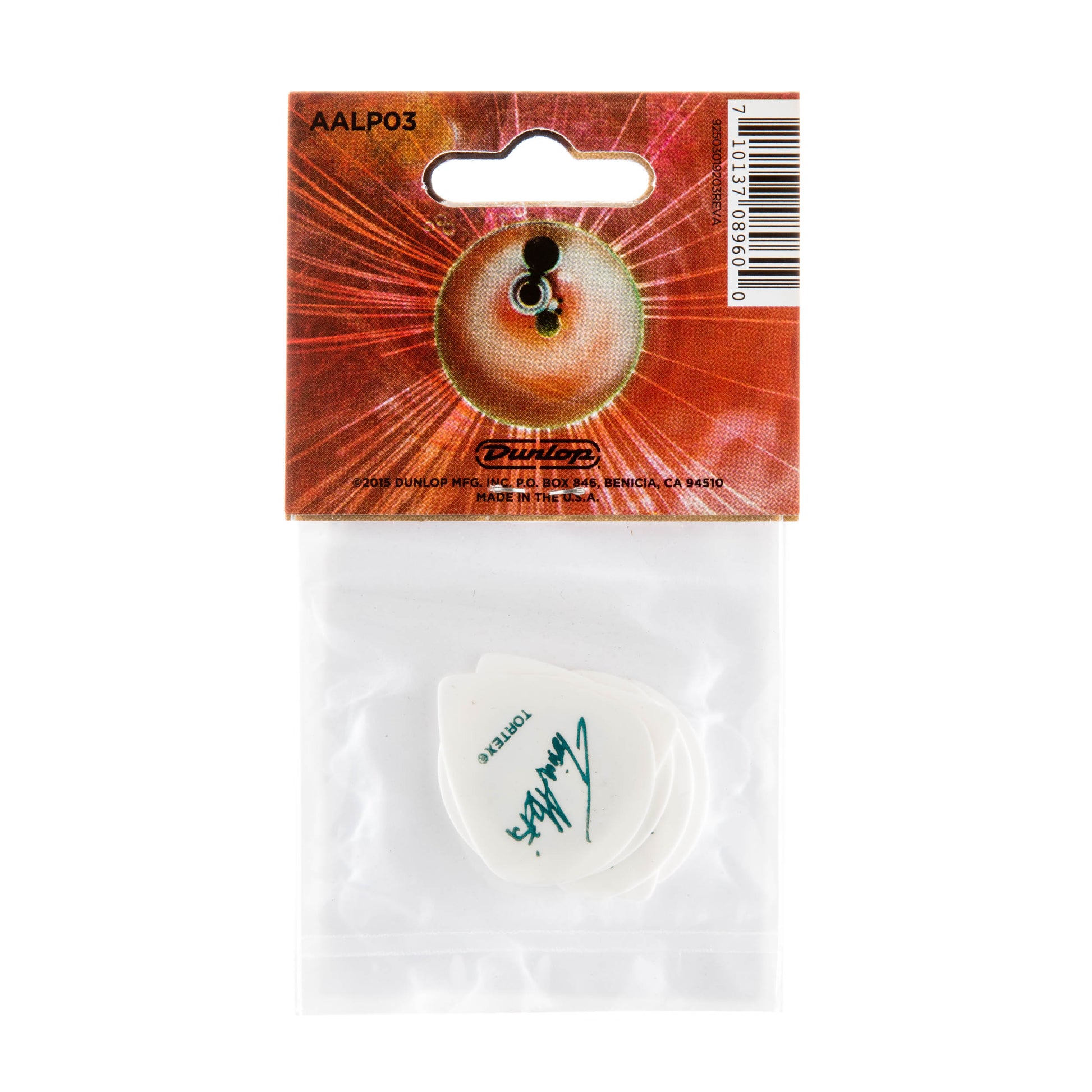 Jim Dunlop DUNLOP ANIMALS AS LEADERS TOSIN ABASI TORTEX .60mm JAZZ III XL GUITAR PICK PLAYER'S PACK 06-Pack - AALP03