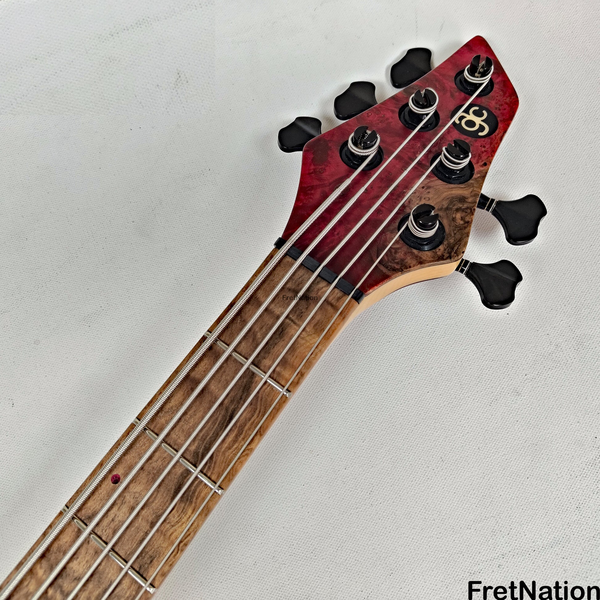 AC Guitars AC Guitars RetroB 5/34 5-String Bass 34" Scale ART Maple Burl 9.98lbs