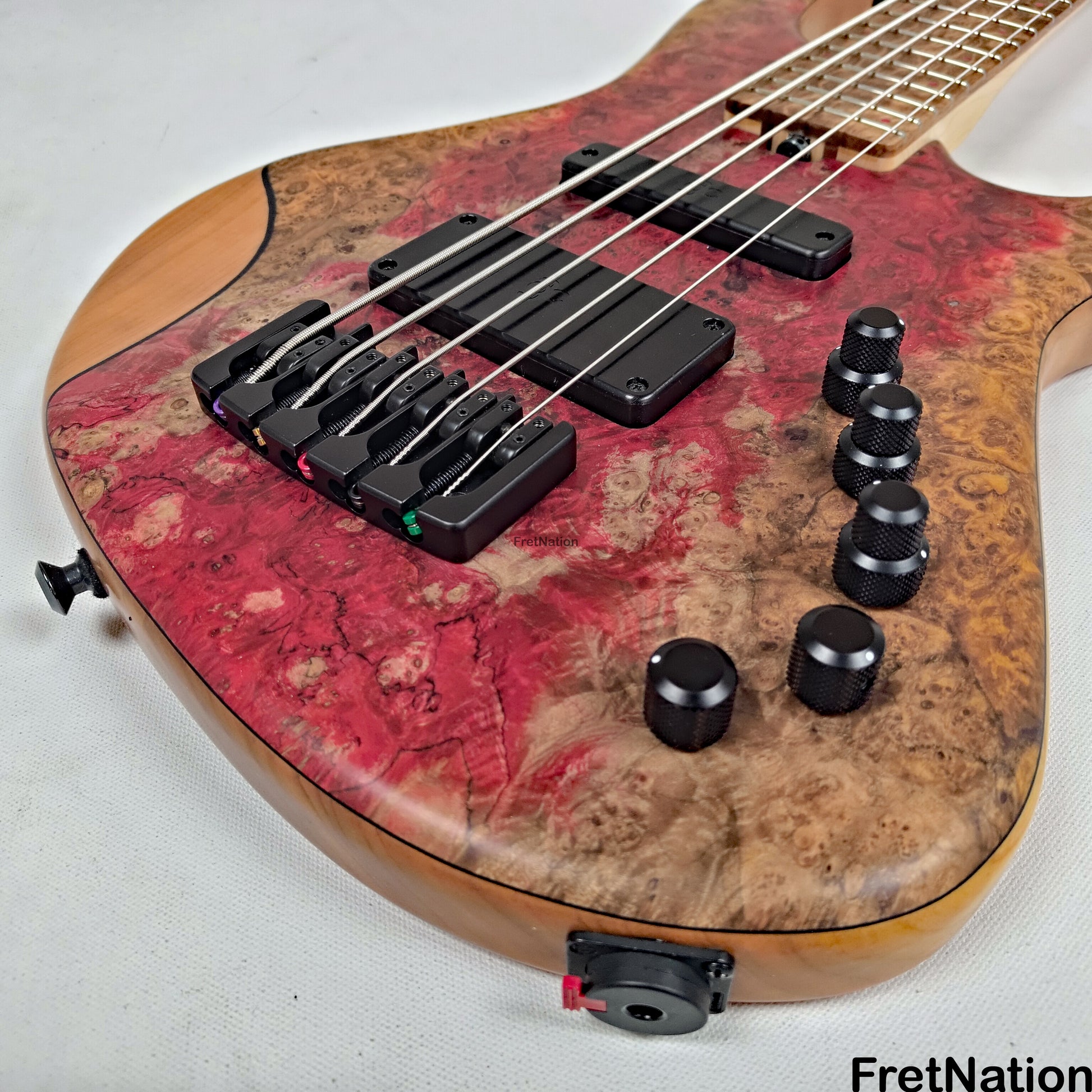 AC Guitars AC Guitars RetroB 5/34 5-String Bass 34" Scale ART Maple Burl 9.98lbs