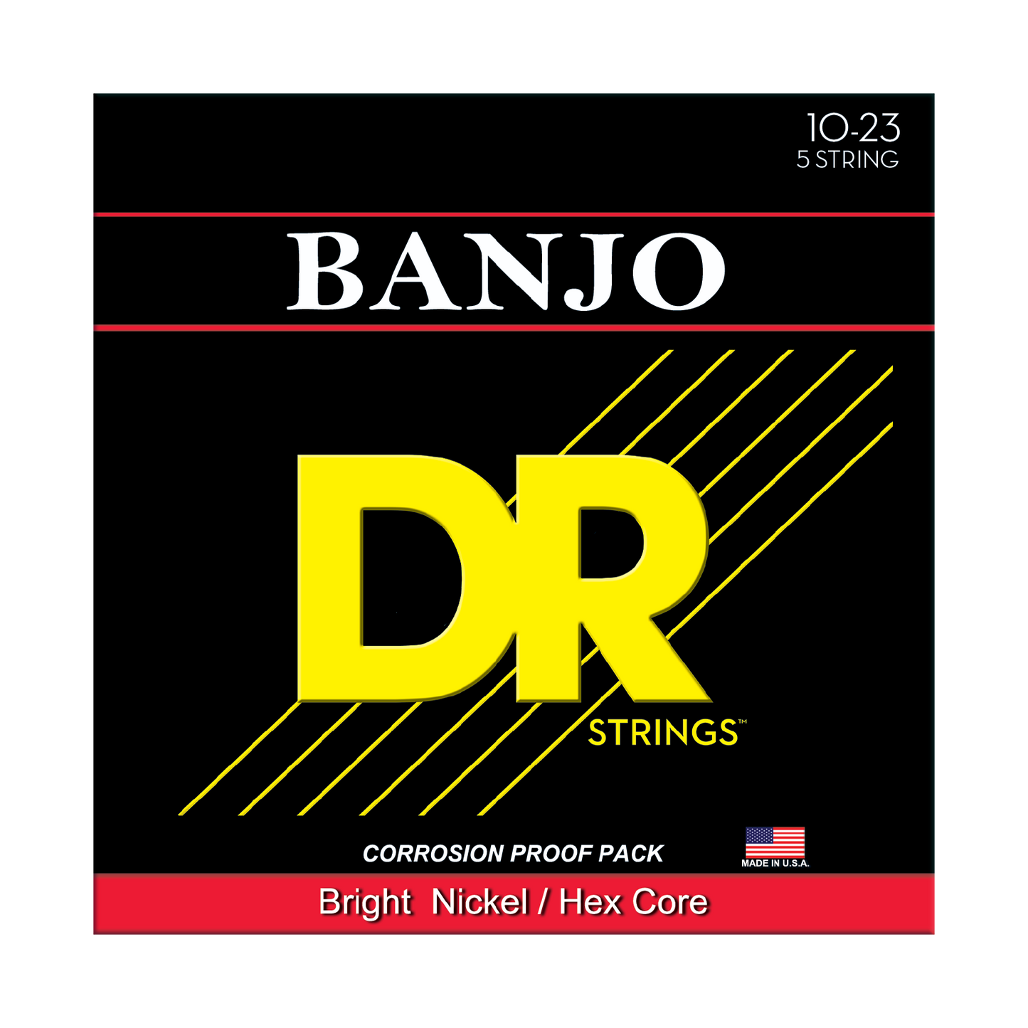 DR Strings DR Original Style Nickel Plated Steel Banjo String Set - 10-23 - 05-String BA5-10