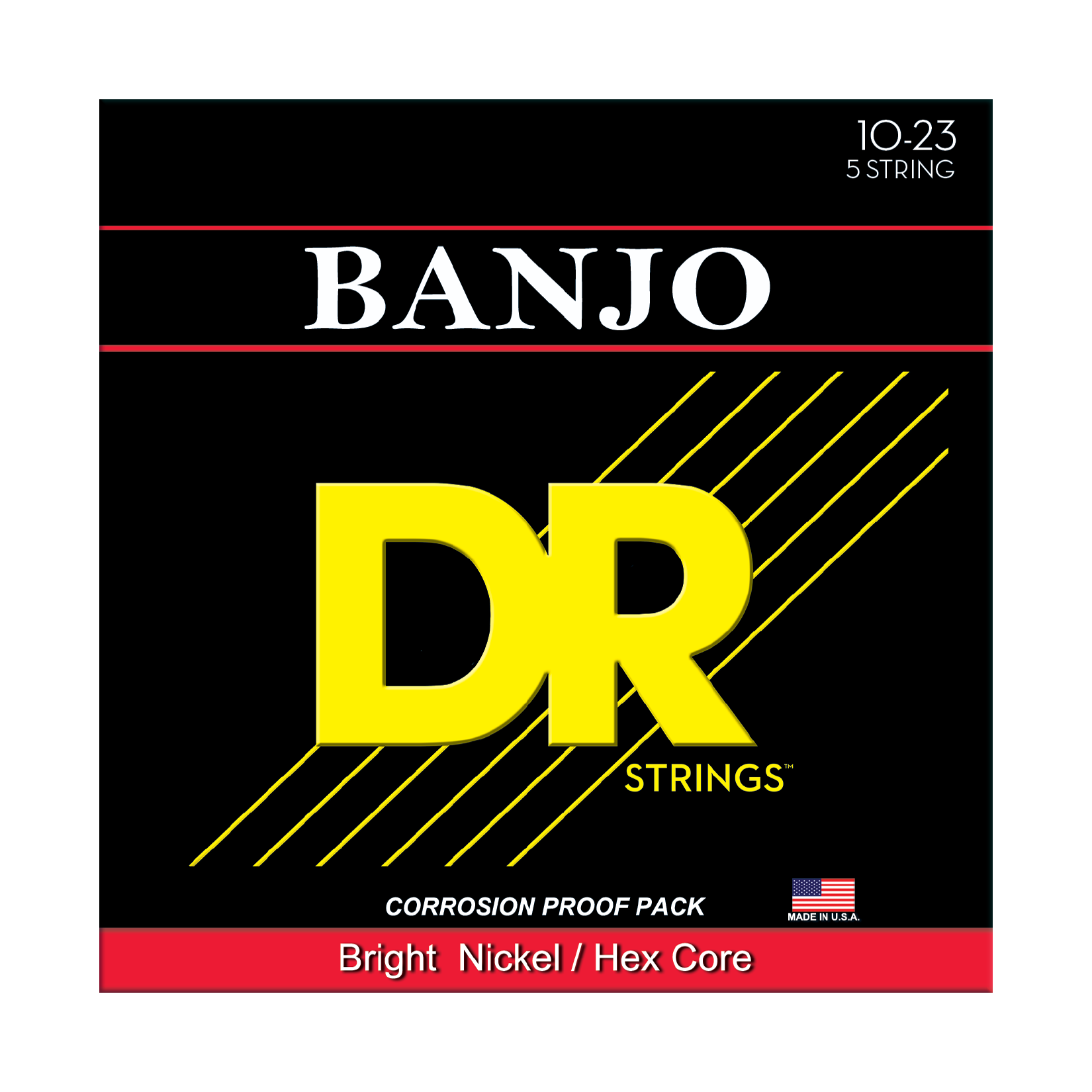 DR Strings DR Original Style Nickel Plated Steel Banjo String Set - 10-23 - 05-String BA5-10