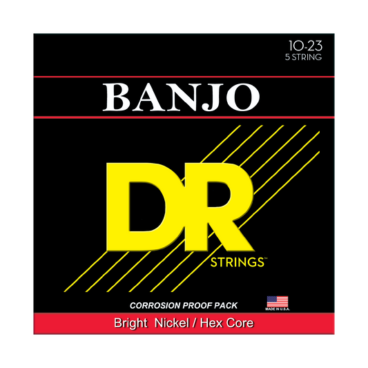 DR Strings DR Original Style Nickel Plated Steel Banjo String Set - 10-23 - 05-String BA5-10