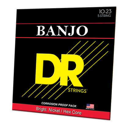 DR Strings DR Original Style Nickel Plated Steel Banjo String Set - 10-23 - 05-String BA5-10