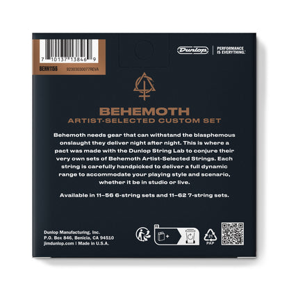 Jim Dunlop DUNLOP BEHEMOTH ARTIST-SELECTED CUSTOM ELECTRIC GUITAR 06-STRING SET - 11-56 - BEHN1156