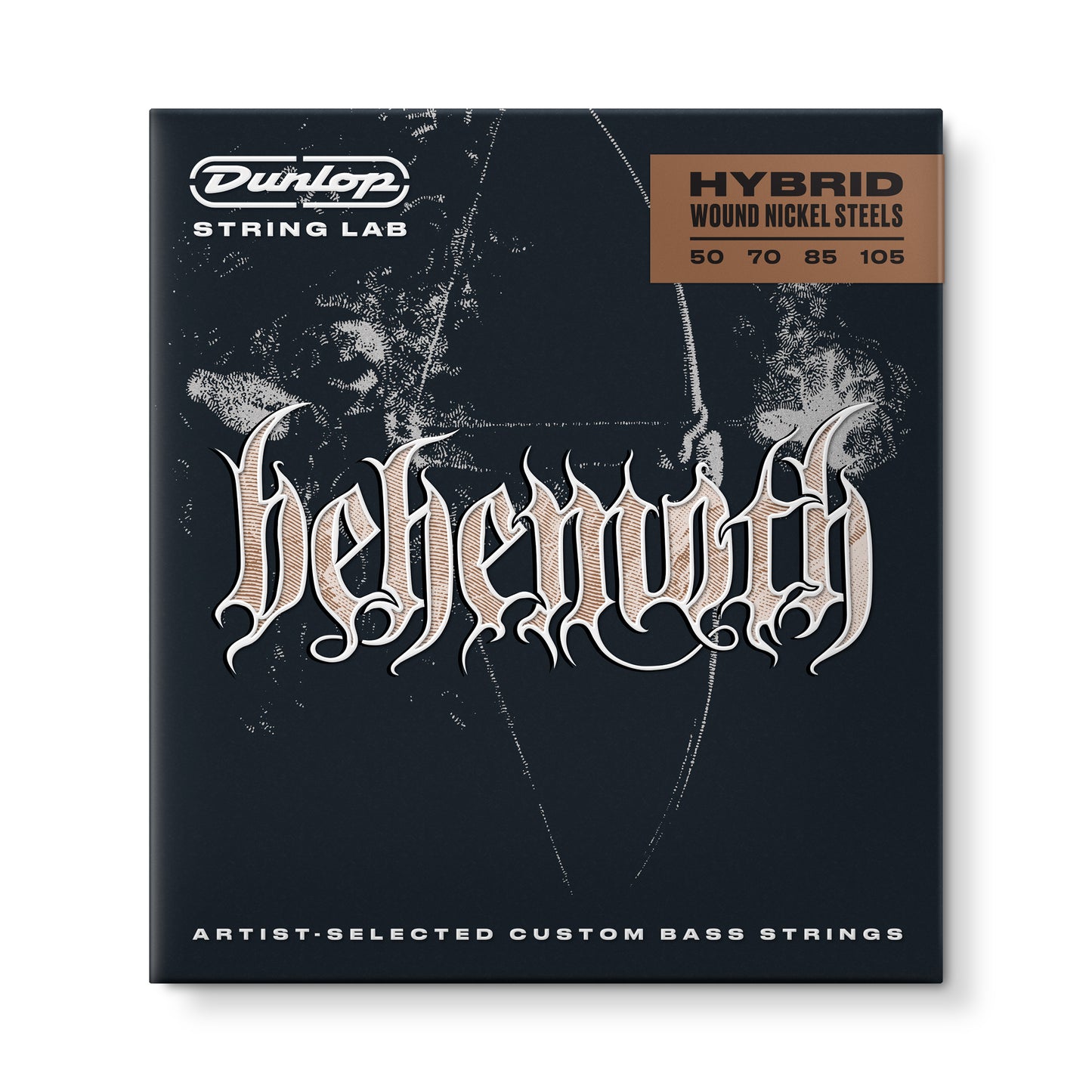 Jim Dunlop DUNLOP BEHEMOTH HYBRID WOUND NICKEL ELECTRIC BASS 04-STRING SET - 50-105 - BEHYN50105