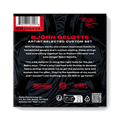 Jim Dunlop DUNLOP BJORN GELOTTE ARTIST-SELECTED CUSTOM ELECTRIC GUITAR 06-STRING SET - 12-68 DROP Bb - BIG1268