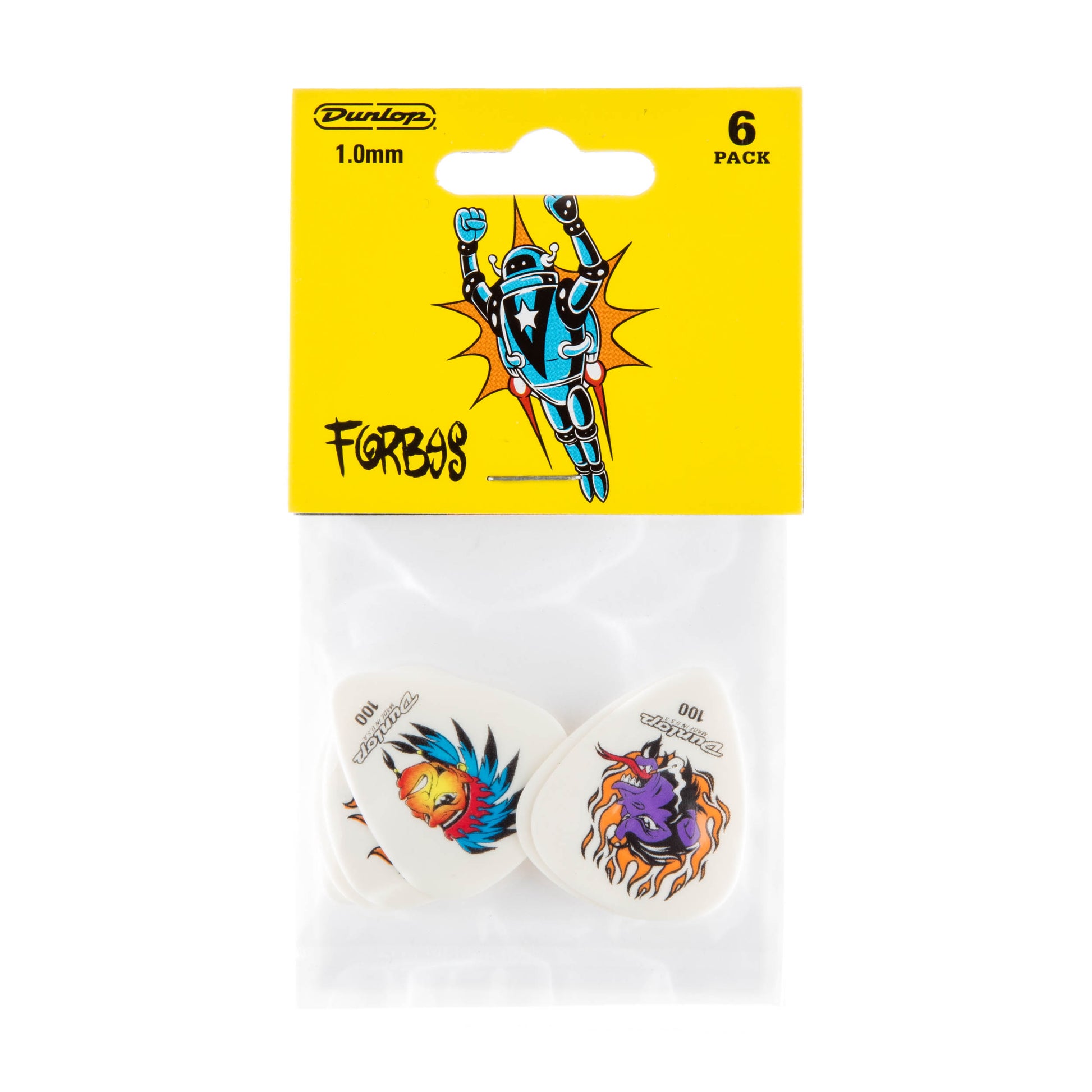 Jim Dunlop DUNLOP ALAN FORBES 1.00mm GUITAR PICK PLAYER'S PACK 06-PACK - BL100P100